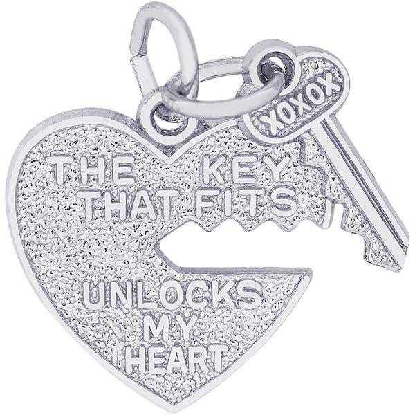Heart & Key Engravable