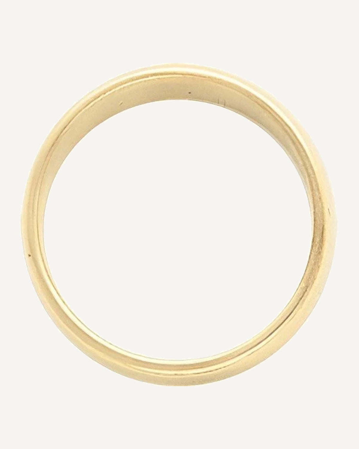 14k Yellow Gold 4mm Half Round Tapered Series Wedding Band