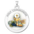 Holy Communion Religious Chalice Medal Color