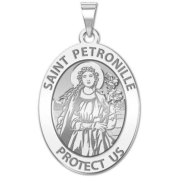 Saint Petronille Oval Religious Medal "EXCLUSIVE"