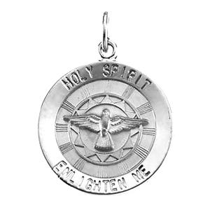 14K Gold Holy Spirit Religious Medal