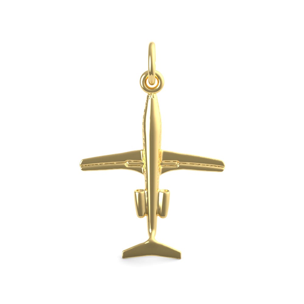 Large Airplane Charm