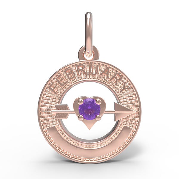 February Love Birthstone Charm (3332)