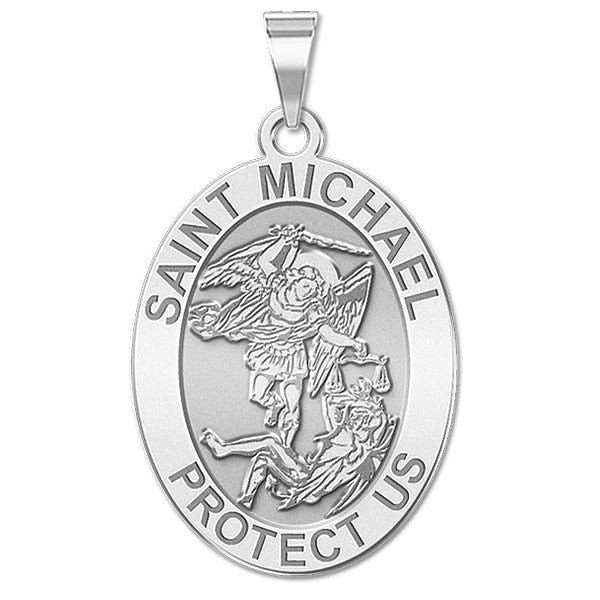 Oval Saint Michael Religious Medal