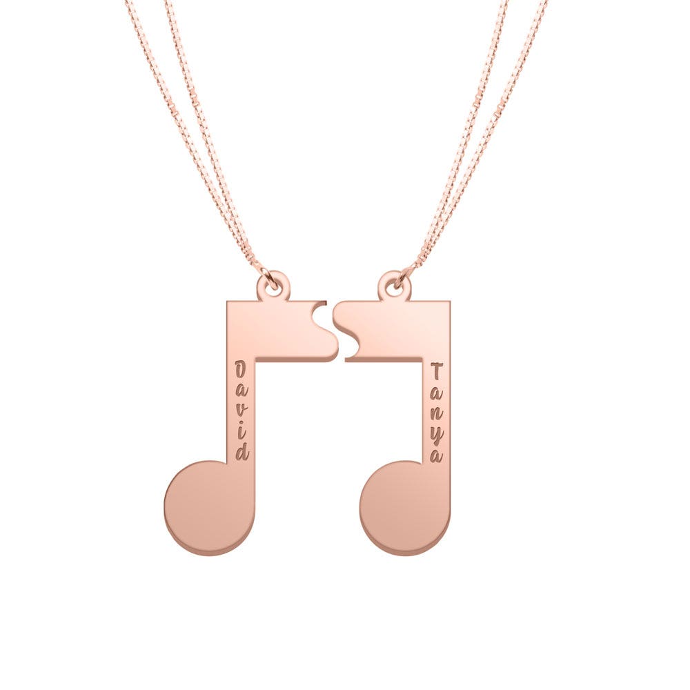 Split Music Note with Two Names