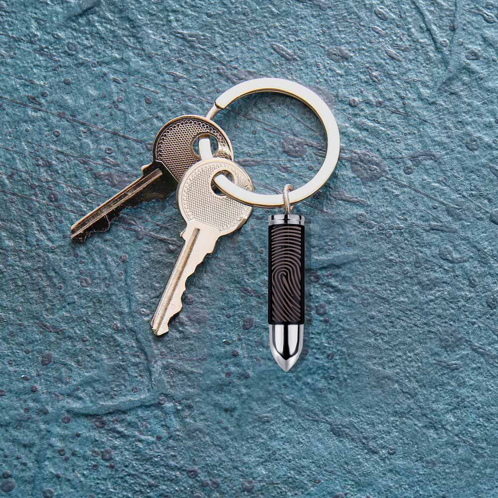 Bullet Shaped Cremation and Ash Vessel Keychain