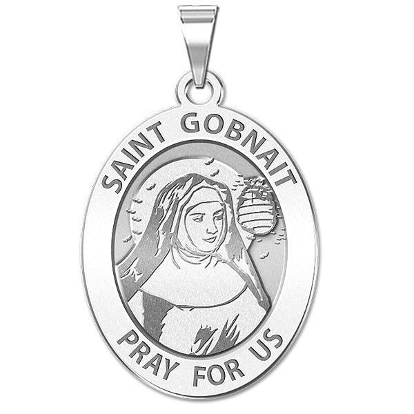 Saint Gobnait Oval Religious Medal  "EXCLUSIVE"