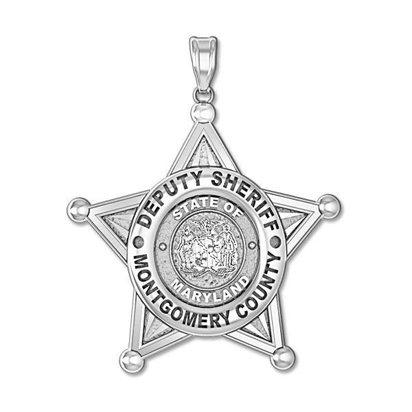 Personalized Sheriff Maryland Police Badge with Your Department, Rank and Badge Number
