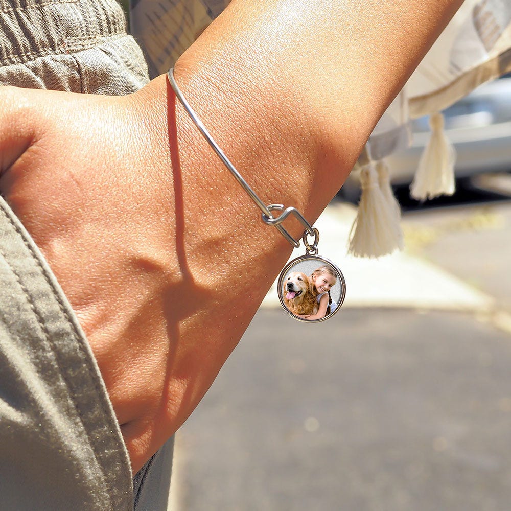 Expandable Photo Charm Bracelet