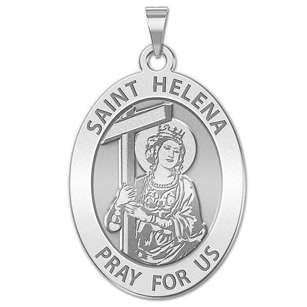 Saint Helena Oval Religious Medal