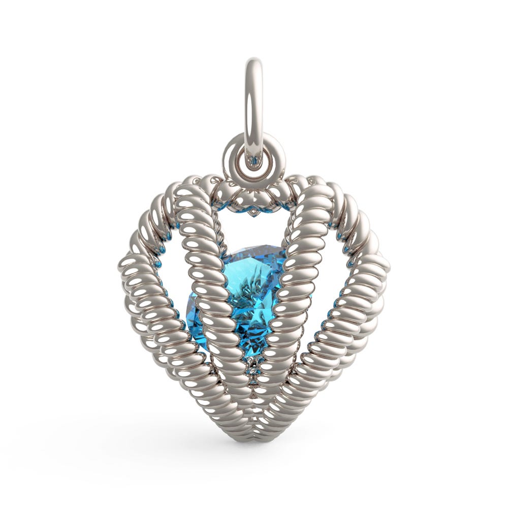 Embraced with Love March Stone Charm(8350-003)