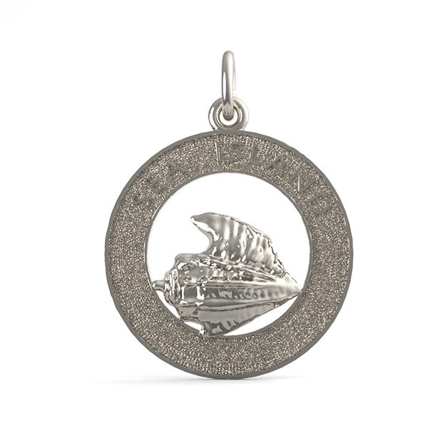 Sea Island Conch Shell Ring Charm