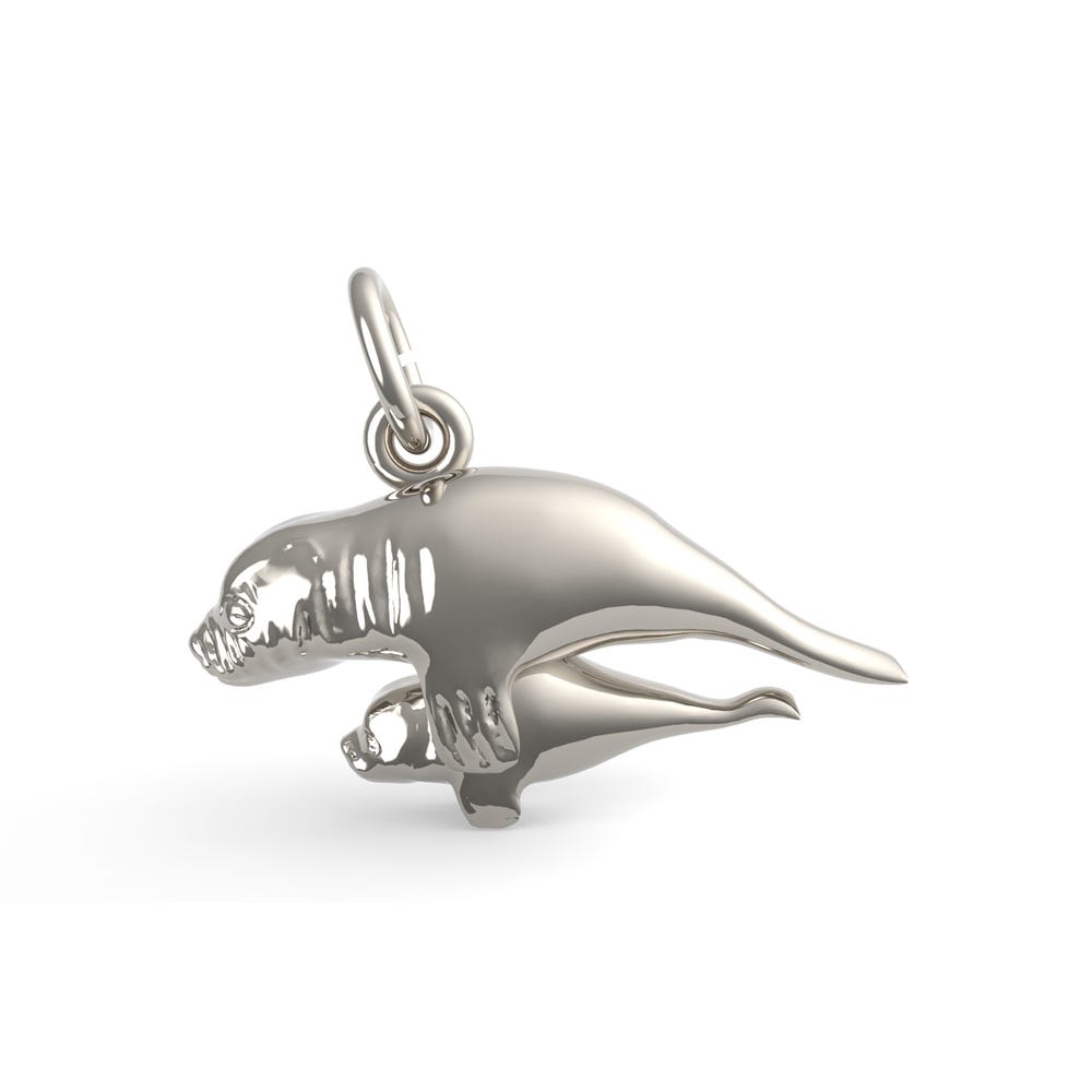 Manatee w/ Calf Charm