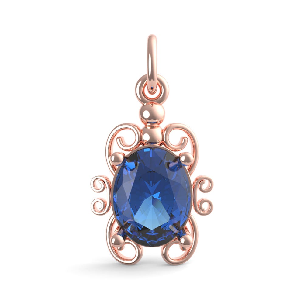 Filigree September Stone Charm(4764-009)