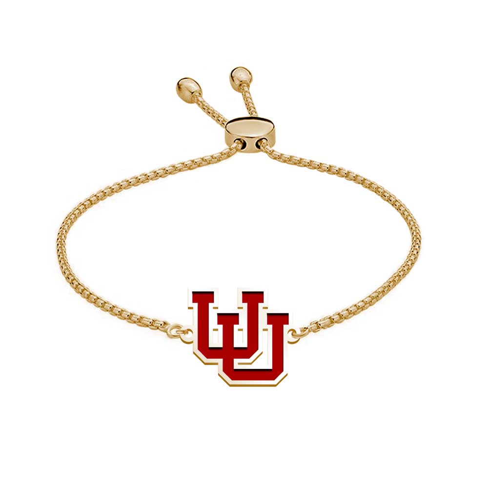 University of Utah Color Enamel Intertwined U Bracelet