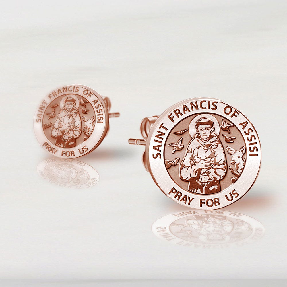 Pair of Saint Francis of Assisi Earrings