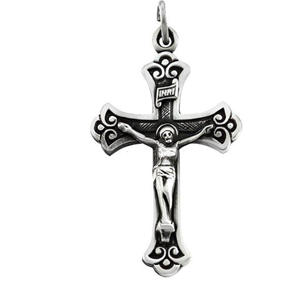 Two Tone Crucifix Pendant