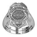 Personalized New Jersey Corrections Officer Badge Ring with Number & Department