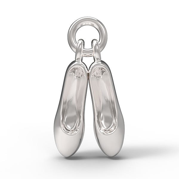 Pair of Ballet Shoes Accent Charm(0448)