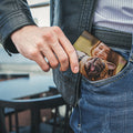 Genuine Leather Photo Laser Wallet