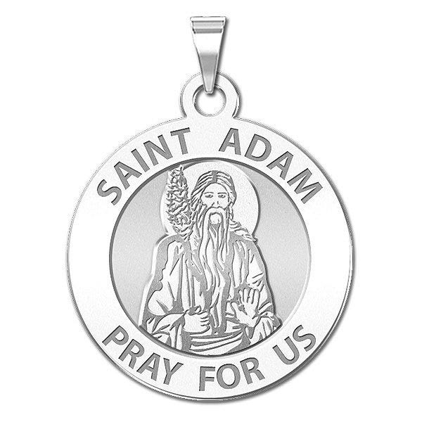 Saint Adam Round Religious Medal - "EXCLUSIVE"