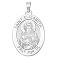 Saint Elizabeth (Mary's Cousin) Oval Religious Medal