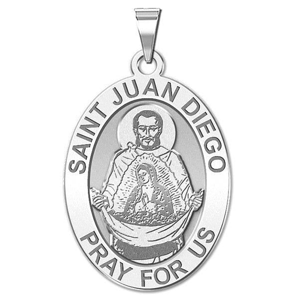 San Juan Diego OVAL Religious Medal  "EXCLUSIVE"