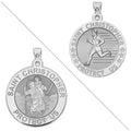 Men's Track & Field - Saint Christopher Doubledside Sports Religious Medal "EXCLUSIVE"