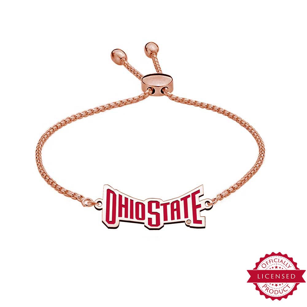 Ohio State University Color Enamel Banner Bracelet