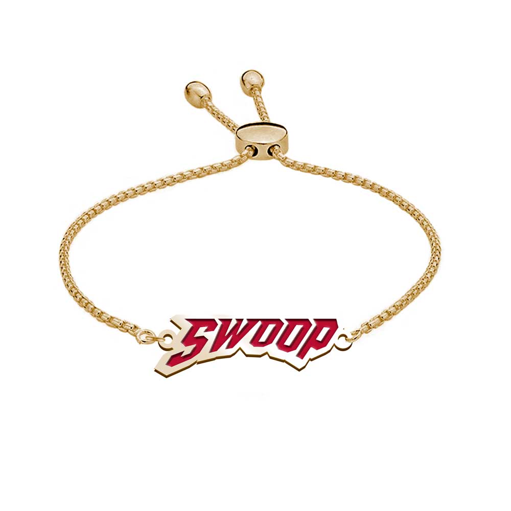 University of Utah Color Enamel Swoop Bracelet