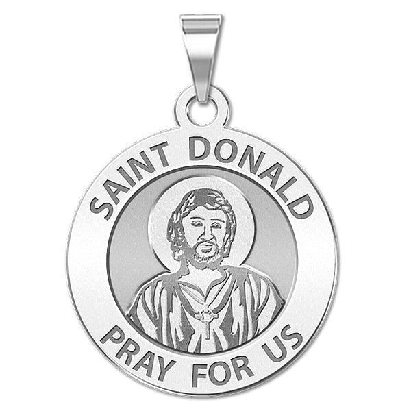 Saint Donald Round Religious Medal