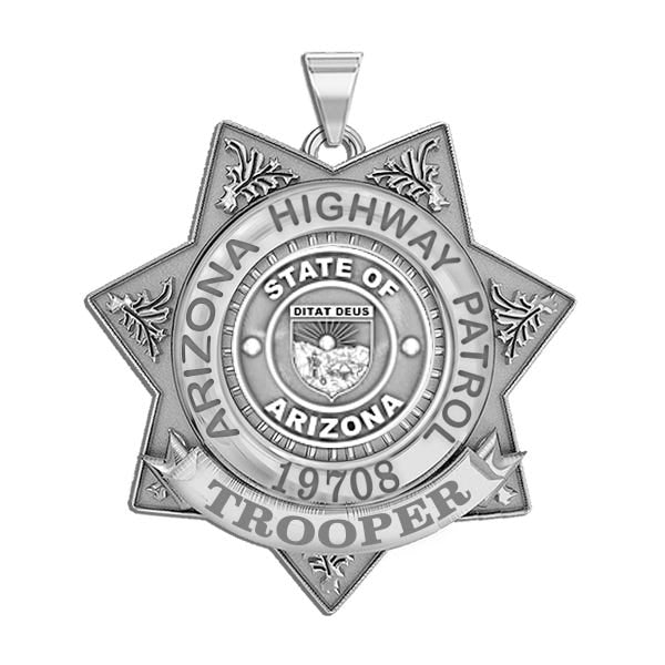 Personalized Arizona Highway Patrol with Rank and Number