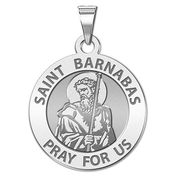 Saint Barnabas Round Religious Medal
