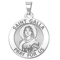 Saint Galla Round Religious Medal - "EXCLUSIVE"