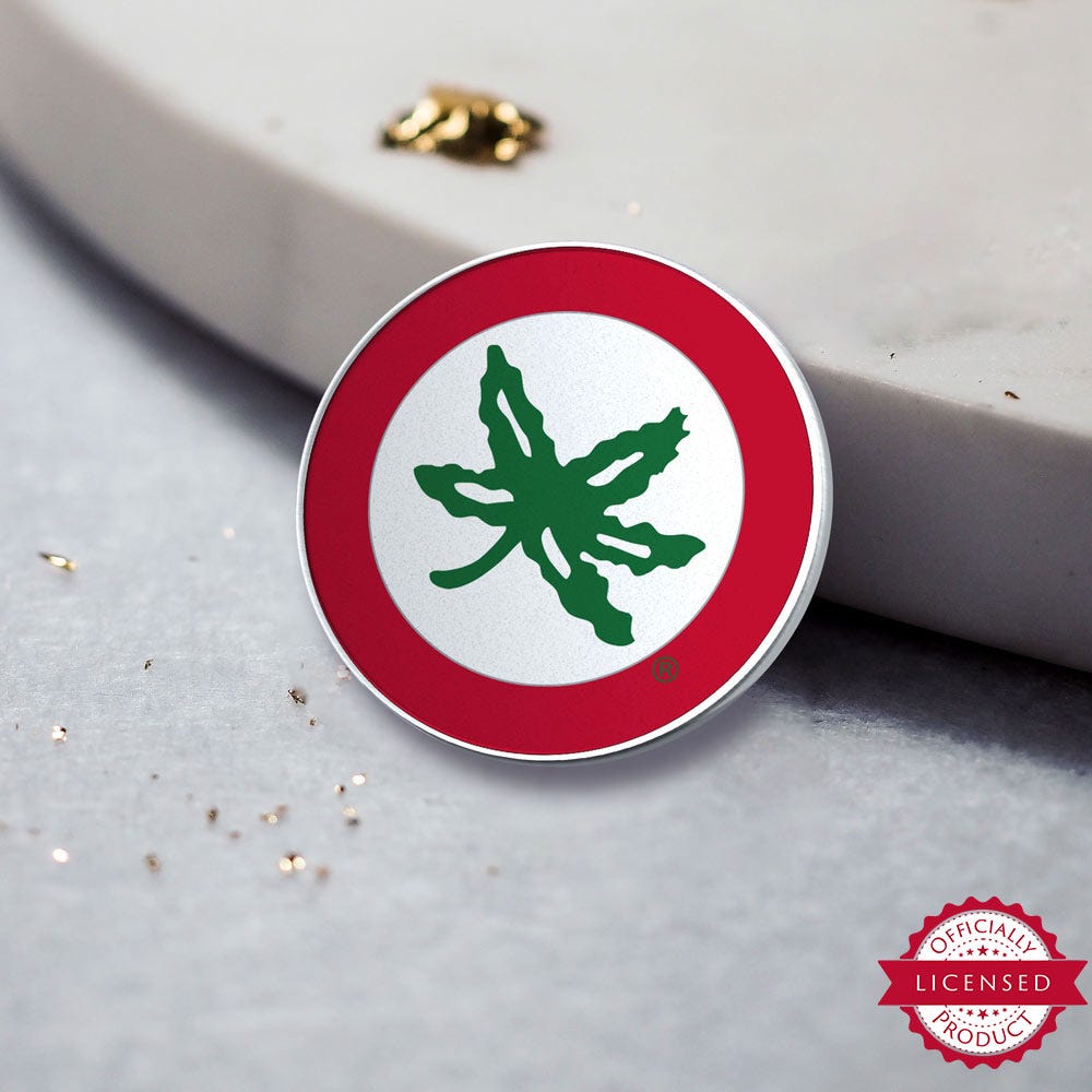 Ohio State University Leaf Decal Golf Ball Marker