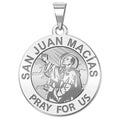 San Juan Macias Round Religious Medal  "EXCLUSIVE"