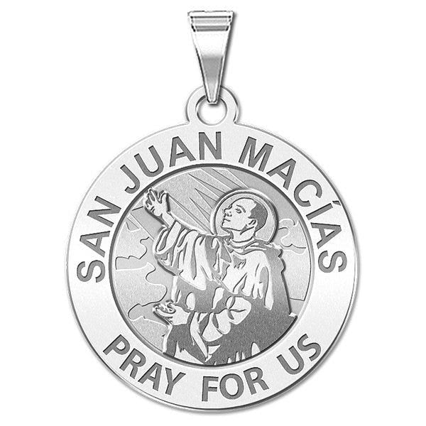 San Juan Macias Round Religious Medal  "EXCLUSIVE"