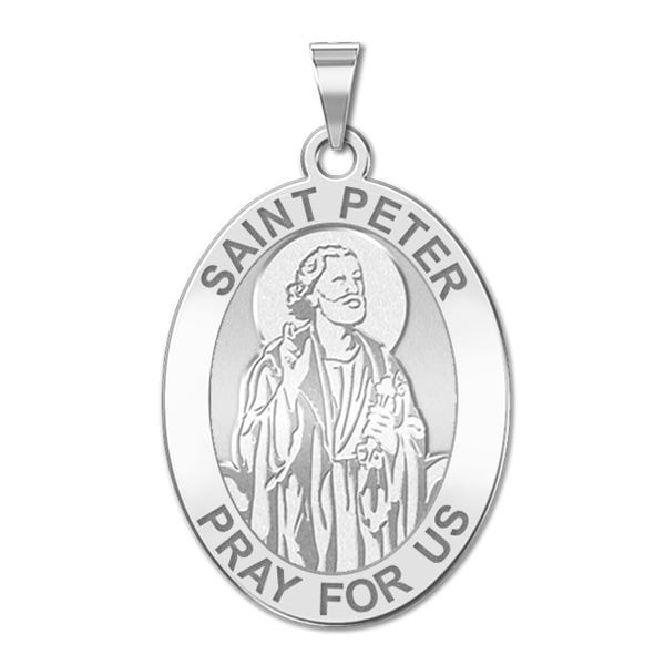 Saint Peter Oval Religious Medal