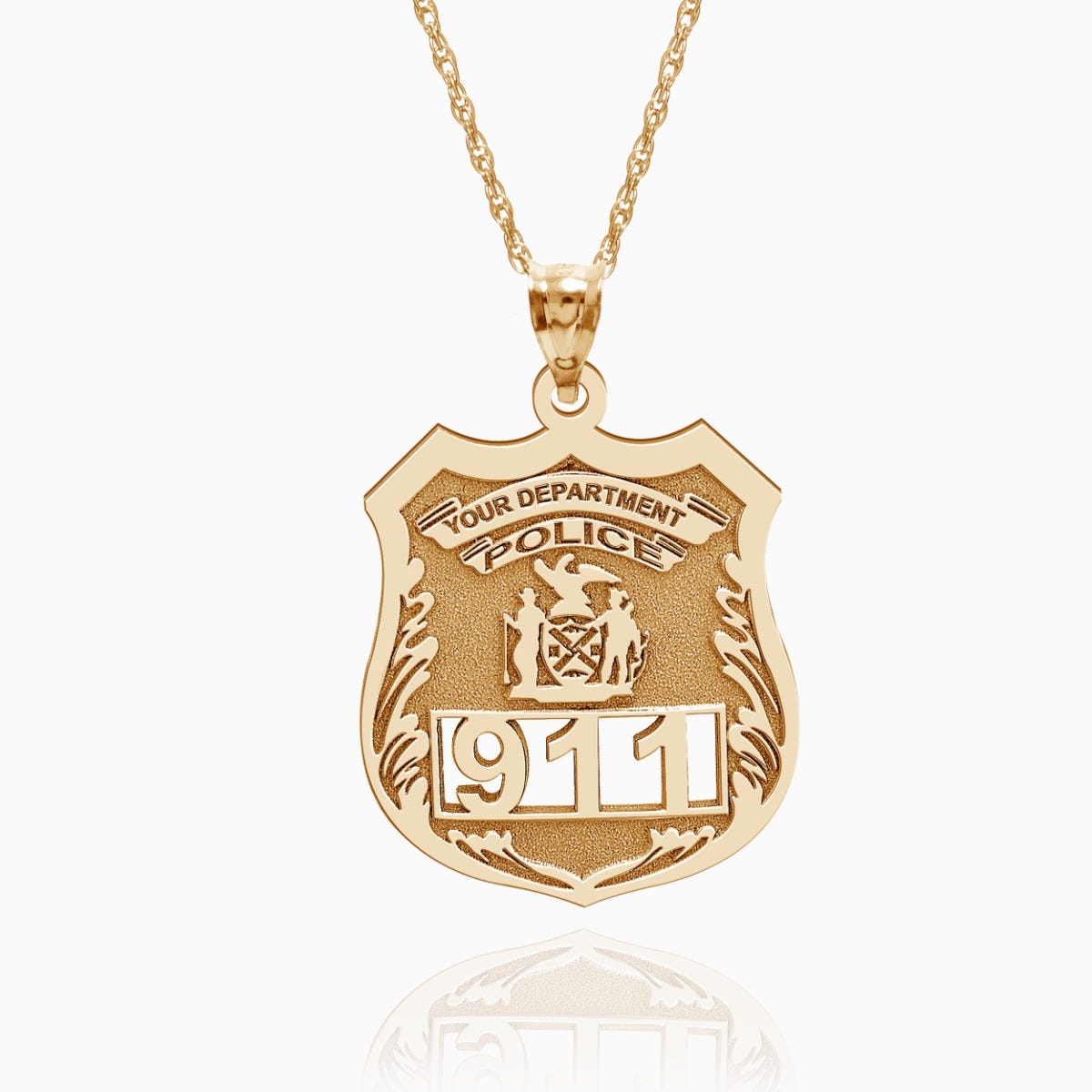 Personalized Police Badge with Your Number & Department
