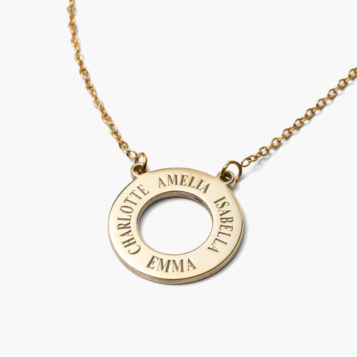 Personalized Mother's Disc with up to 4 Names & Chain Included