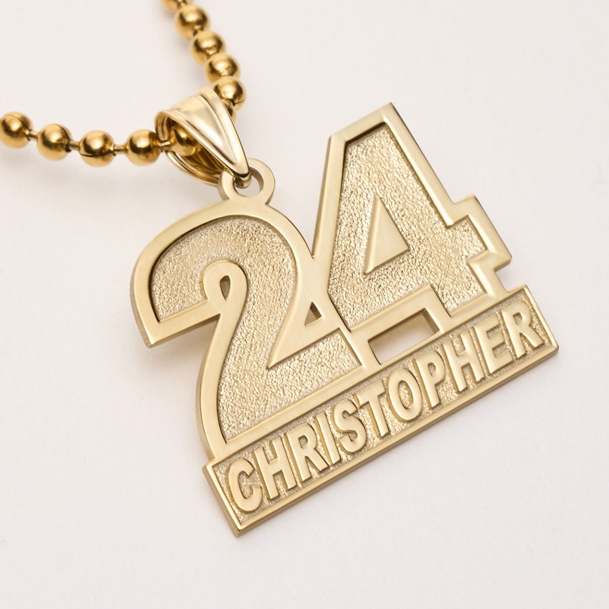 Personalized Racecar Number Pendant with Name