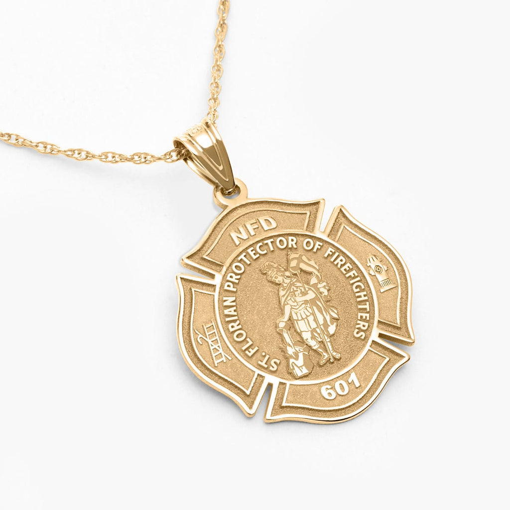 Customized Saint Florian Badge Religious Medal  "EXCLUSIVE"