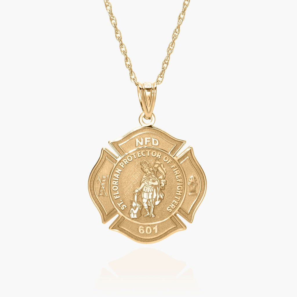 Customized Saint Florian Badge Religious Medal  "EXCLUSIVE"