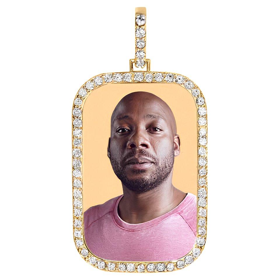 Diamond Rectangle Pendant