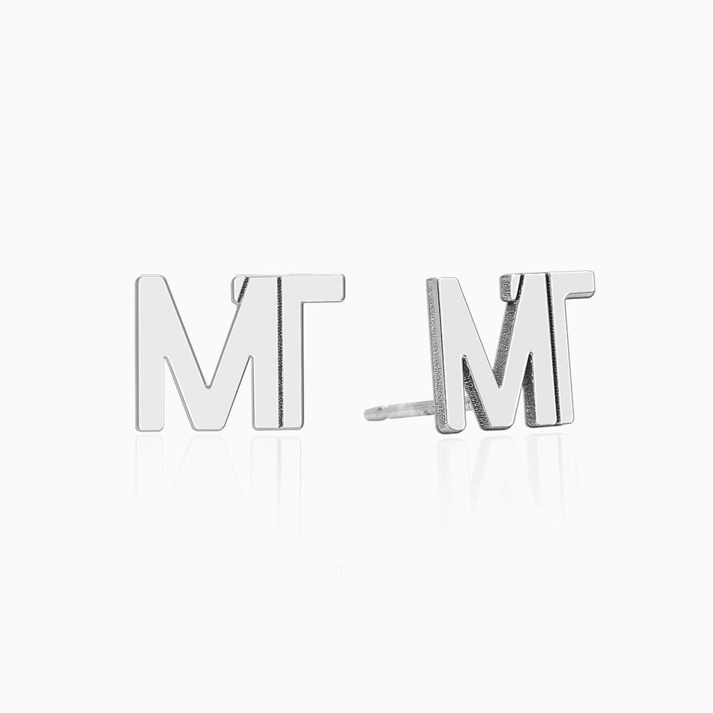 Exclusive Monogram Overlapping Initial Earrings