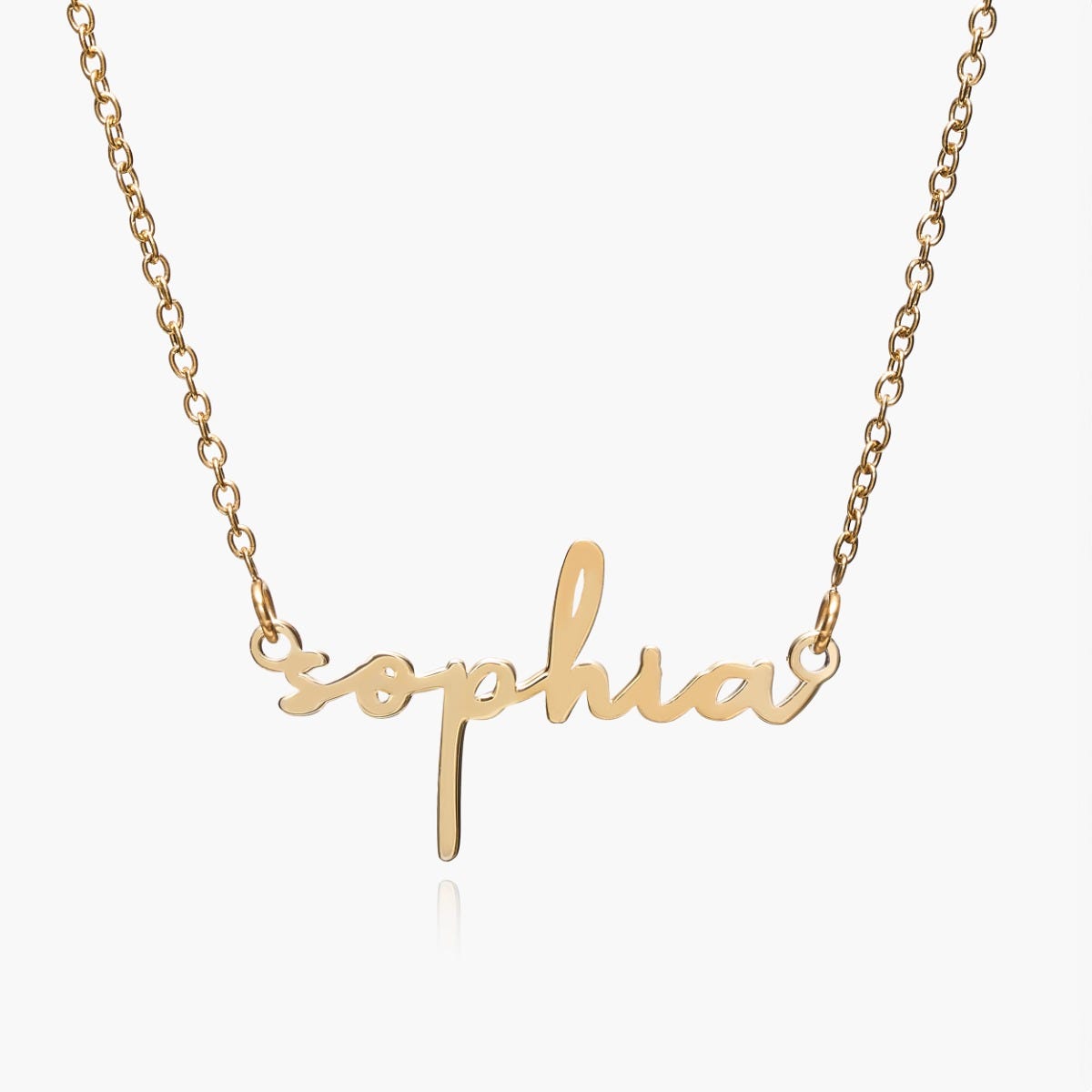 Simple Elegance Script Name Necklace with Chain Included