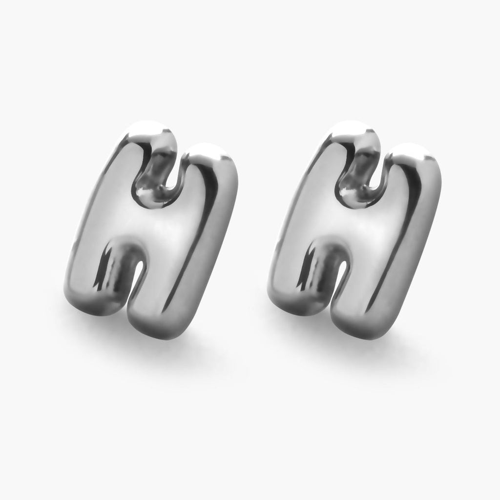 Pair of Helio Initial Earrings