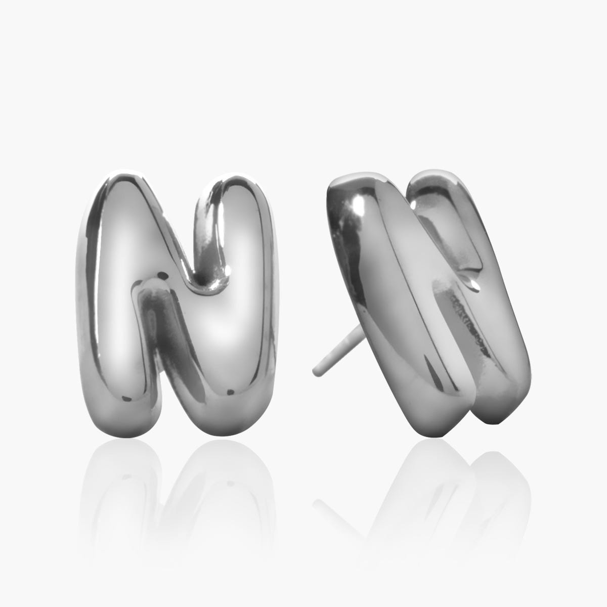 Pair of Helio Initial Earrings