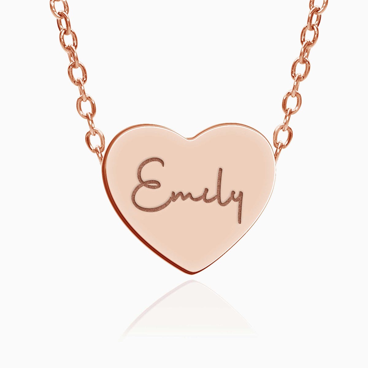 Custom Name Stainless Steel Heart Necklace