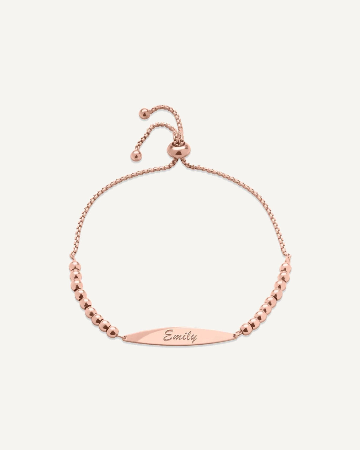 Custom Engraved Stainless Steel Women's Figaro Link ID Bracelet with Ball Charms